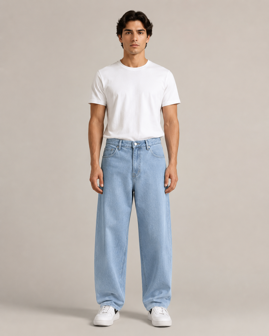 Men's Classic Straight Leg Denim Jeans – Relaxed Fit Casual Everyday Full Length Jeans
