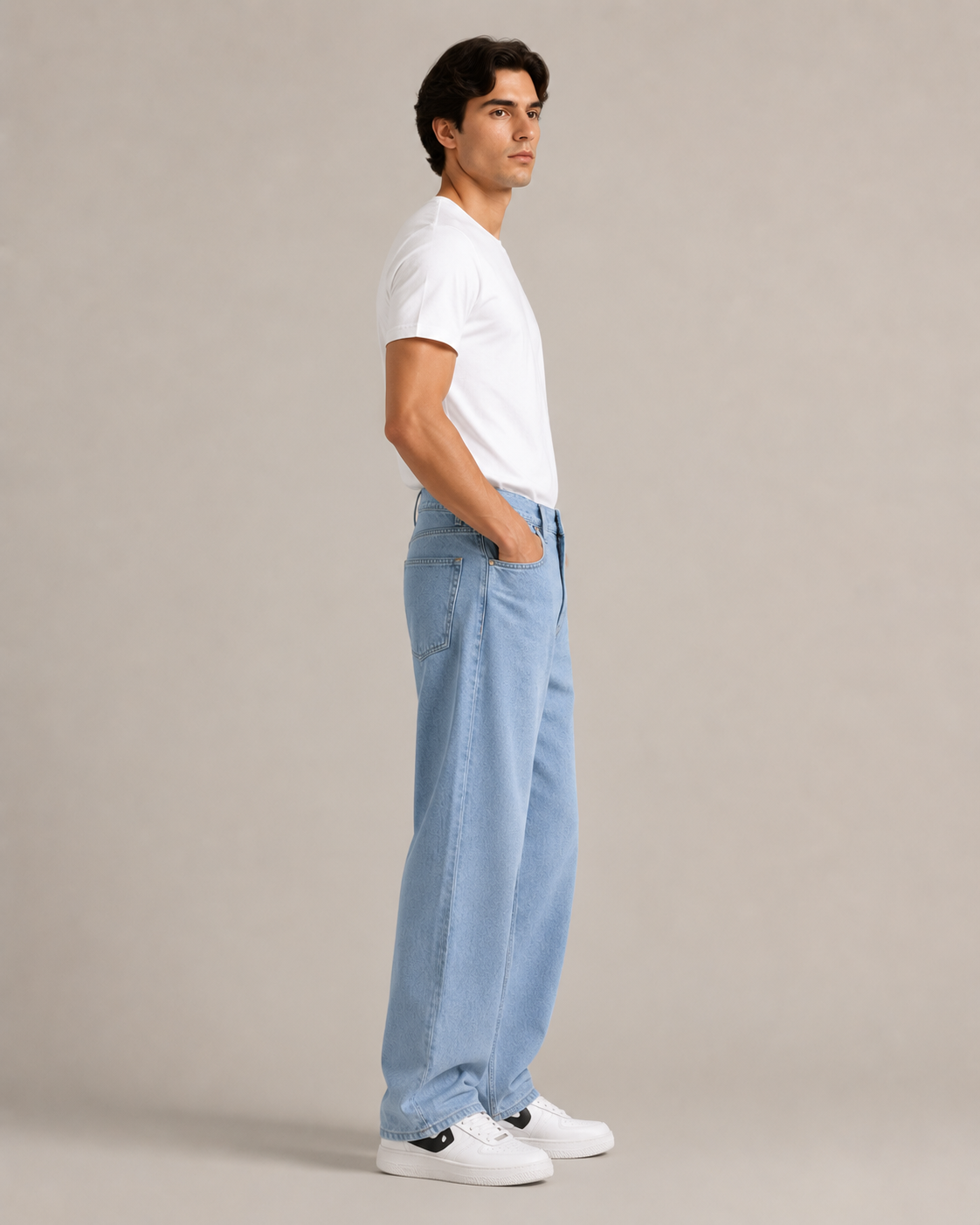 Men's Classic Straight Leg Denim Jeans – Relaxed Fit Casual Everyday Full Length Jeans