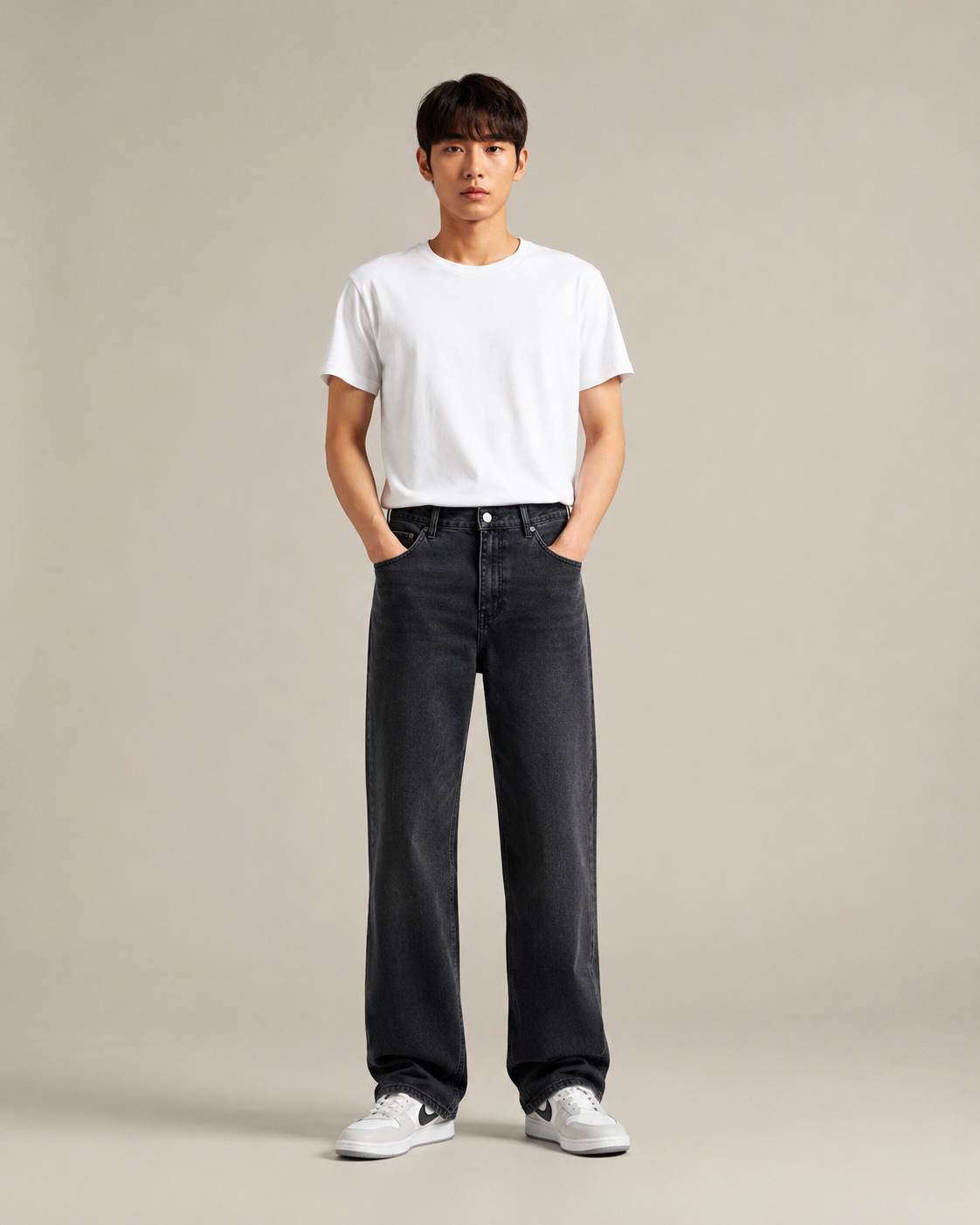 Men's Classic Straight Leg Denim Jeans – Relaxed Fit Casual Everyday Full Length Jeans