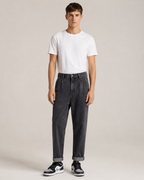 Men's Classic Straight Leg Ankle Denim Jeans – Relaxed Fit Cropped Casual Everyday Jeans