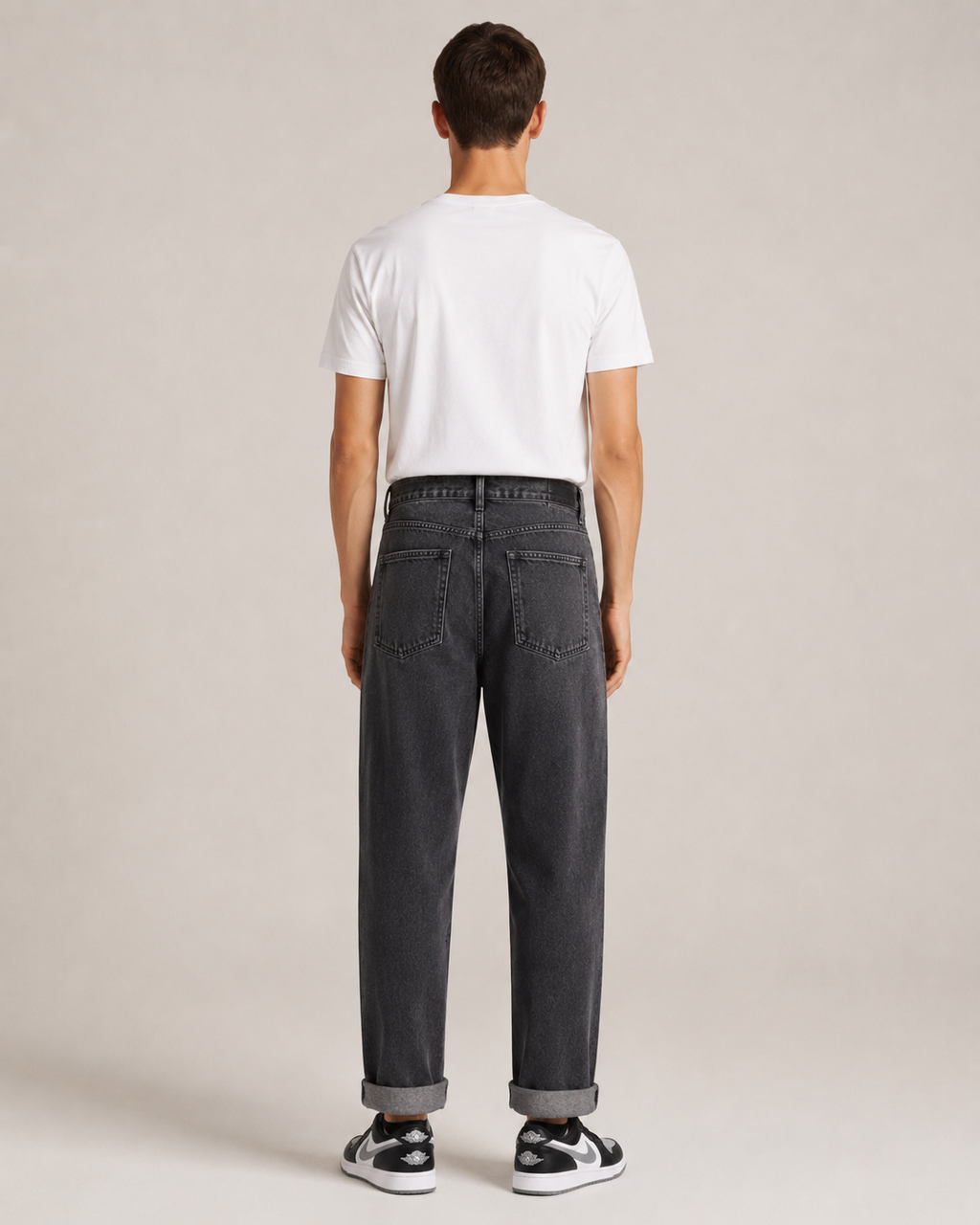 Men's Classic Straight Leg Ankle Denim Jeans – Relaxed Fit Cropped Casual Everyday Jeans