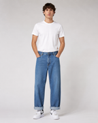 Men's Classic Straight Leg Ankle Denim Jeans – Relaxed Fit Cropped Casual Everyday Jeans