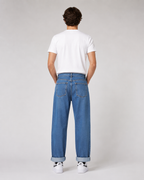 Men's Classic Straight Leg Ankle Denim Jeans – Relaxed Fit Cropped Casual Everyday Jeans
