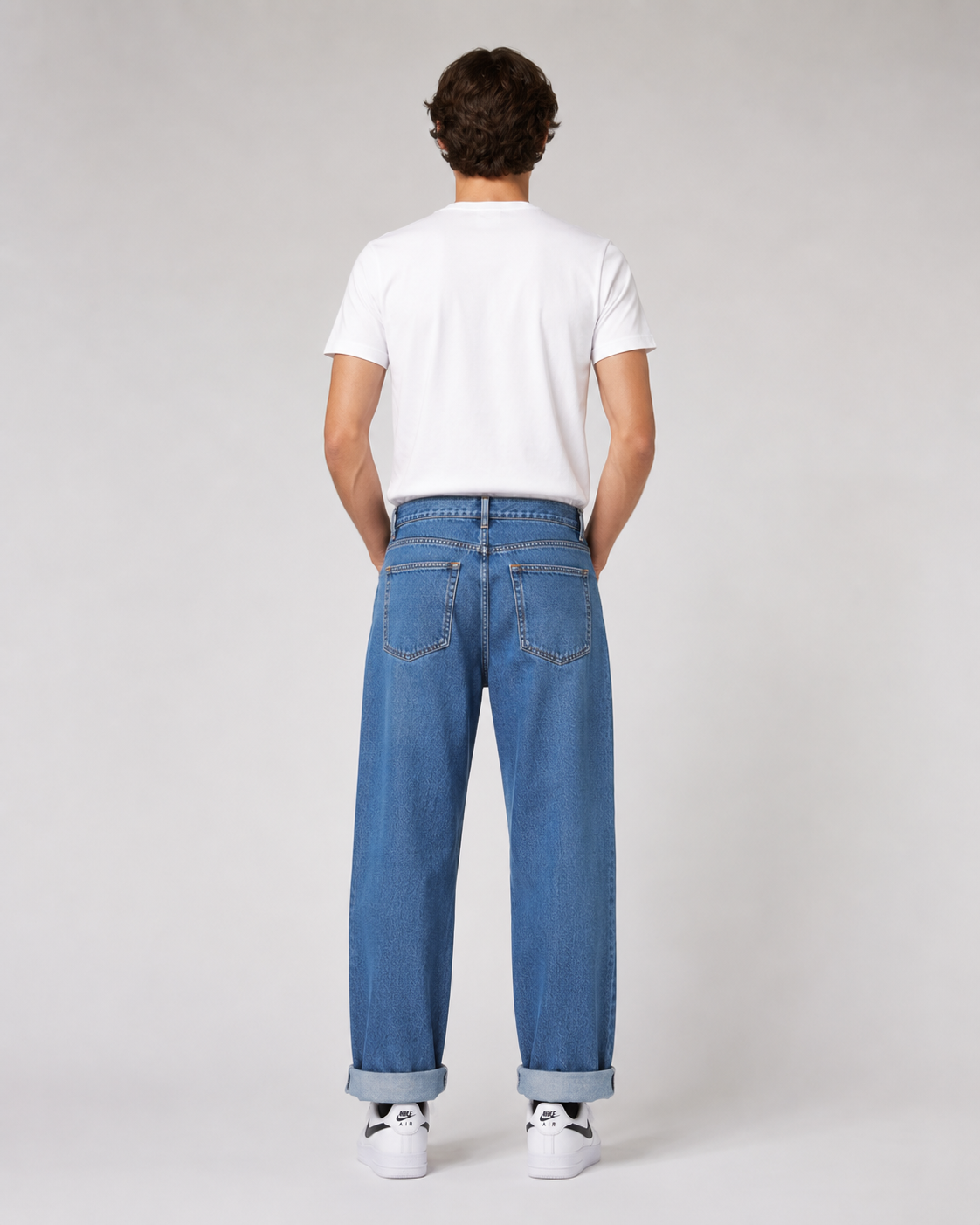 Men's Classic Straight Leg Ankle Denim Jeans – Relaxed Fit Cropped Casual Everyday Jeans