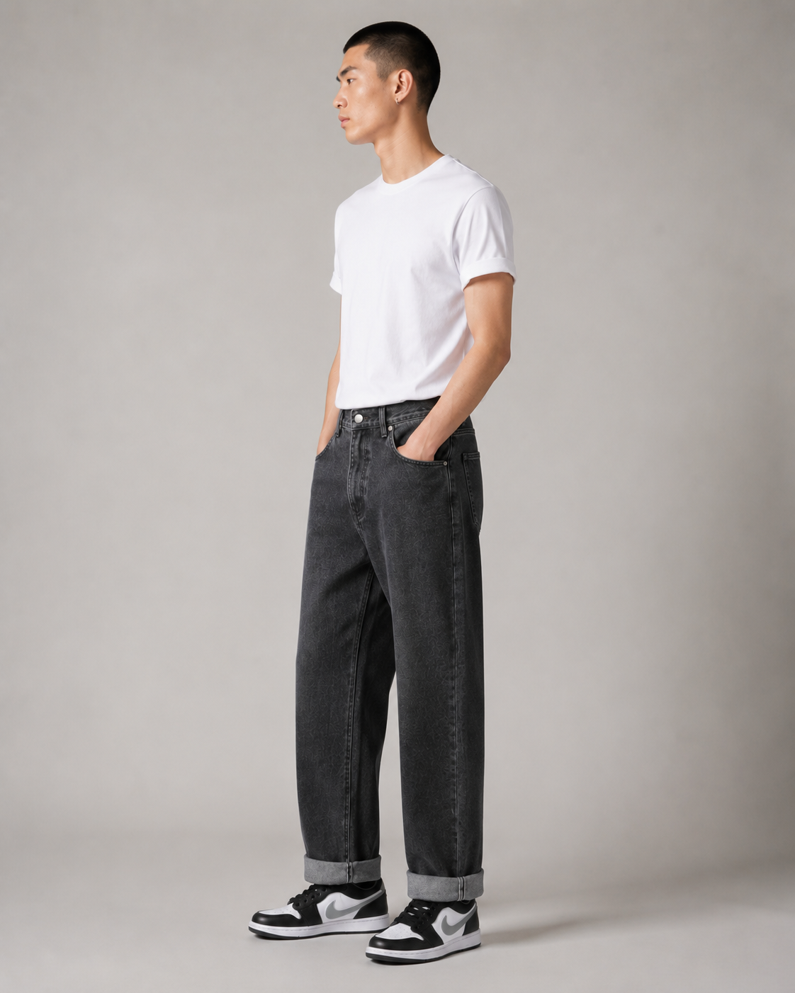 Men's Classic Straight Leg Ankle Denim Jeans – Relaxed Fit Cropped Casual Everyday Jeans
