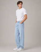 Men's Straight Leg Denim Jeans – Relaxed Fit Casual Everyday Full Length Classic Jeans