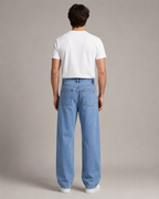 Men's Straight Leg Denim Jeans – Relaxed Fit Casual Everyday Full Length Classic Jeans
