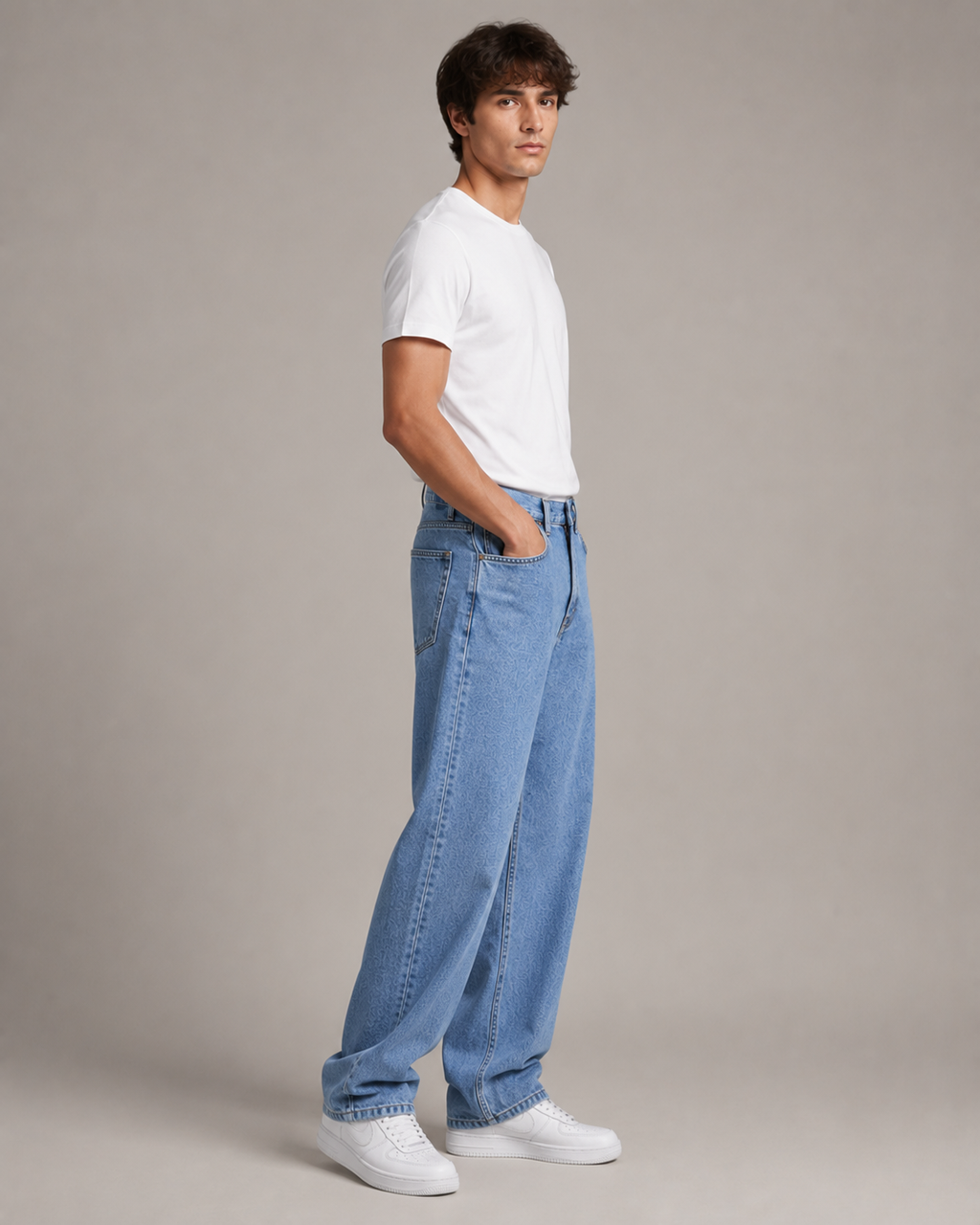 Men's Straight Leg Denim Jeans – Relaxed Fit Casual Everyday Full Length Classic Jeans