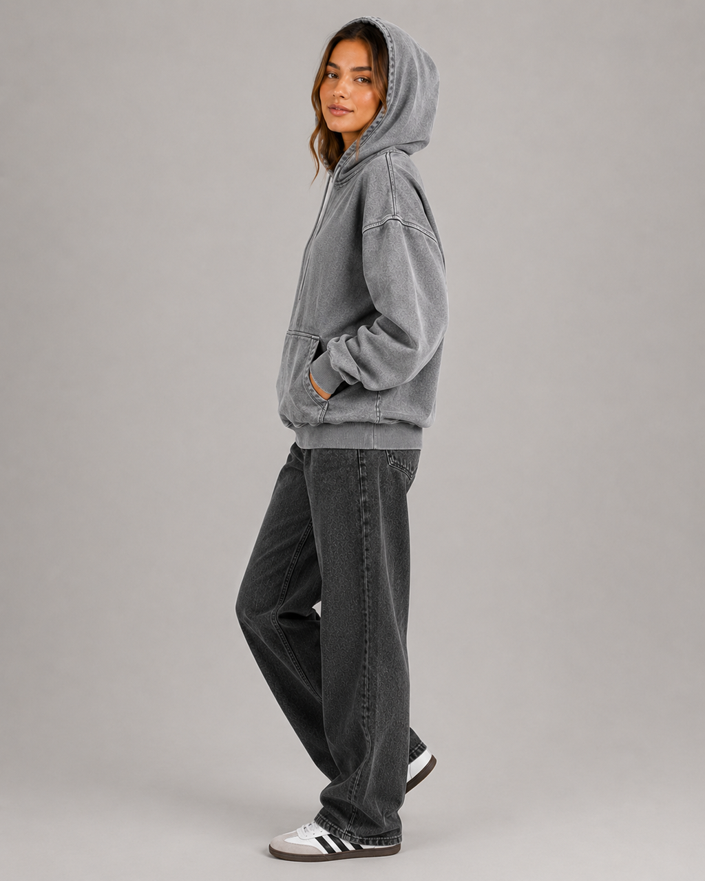 Women's Oversized Pullover Hoodie – Relaxed Fit Cotton Hooded Sweatshirt Casual Streetwear Hoodie