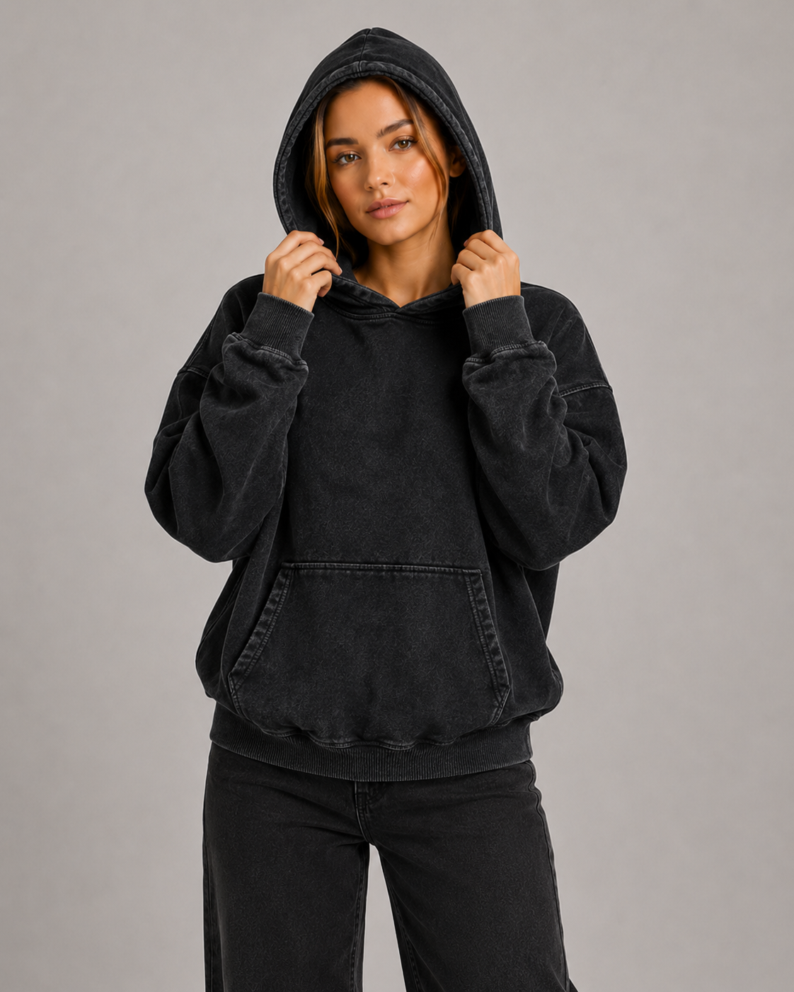 Women's Oversized Pullover Hoodie – Relaxed Fit Cotton Hooded Sweatshirt Casual Streetwear Hoodie