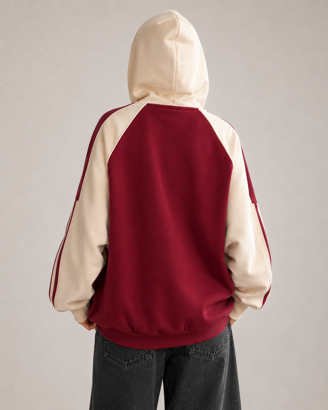 Women's Oversized Zip Up Hoodie – Color Block Fleece Hooded Sweatshirt Casual Streetwear Jacket