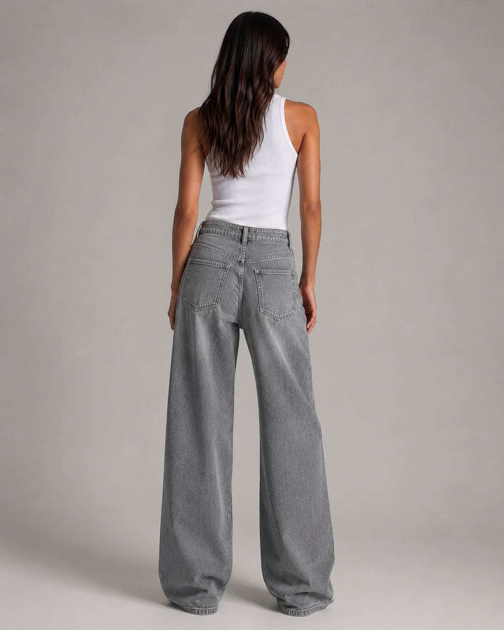 Women's Relaxed Fit Wide Leg Denim Jeans – High Waist Baggy Full Length Casual Everyday Jeans