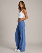 Women's High Waist Wide Leg Denim Jeans – Relaxed Fit Full Length Casual Everyday Baggy Jeans