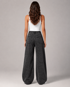 Women's High Waist Wide Leg Denim Jeans – Relaxed Fit Full Length Casual Everyday Baggy Jeans