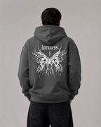 Men's Gothic Graphic Hoodie – Oversized Harajuku Hooded Sweatshirt Streetwear Pullover Hoodie