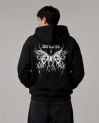 Men's Gothic Graphic Hoodie – Oversized Harajuku Hooded Sweatshirt Streetwear Pullover Hoodie
