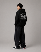 Men's Gothic Graphic Hoodie – Oversized Harajuku Hooded Sweatshirt Streetwear Pullover Hoodie