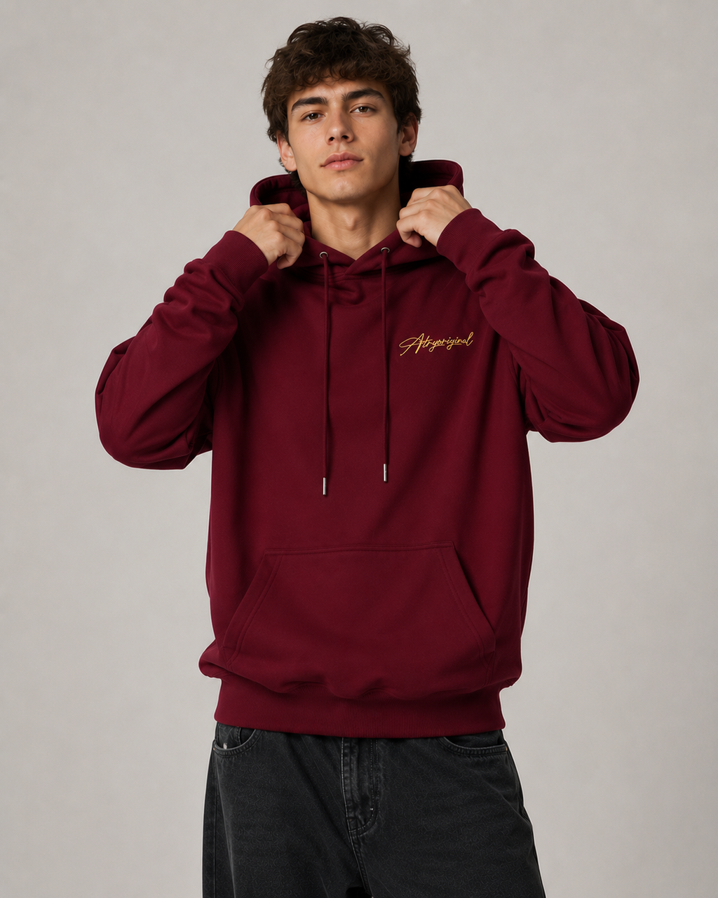 Men's Fleece Lined Pullover Hoodie – Relaxed Fit Graphic Hooded Sweatshirt Casual Streetwear Hoodie