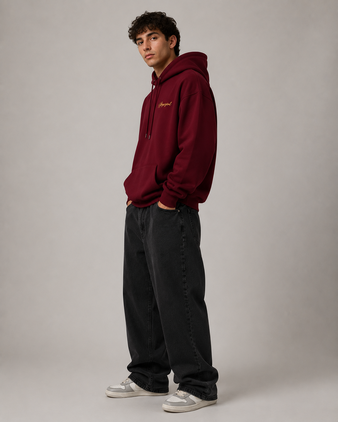 Men's Fleece Lined Pullover Hoodie – Relaxed Fit Graphic Hooded Sweatshirt Casual Streetwear Hoodie