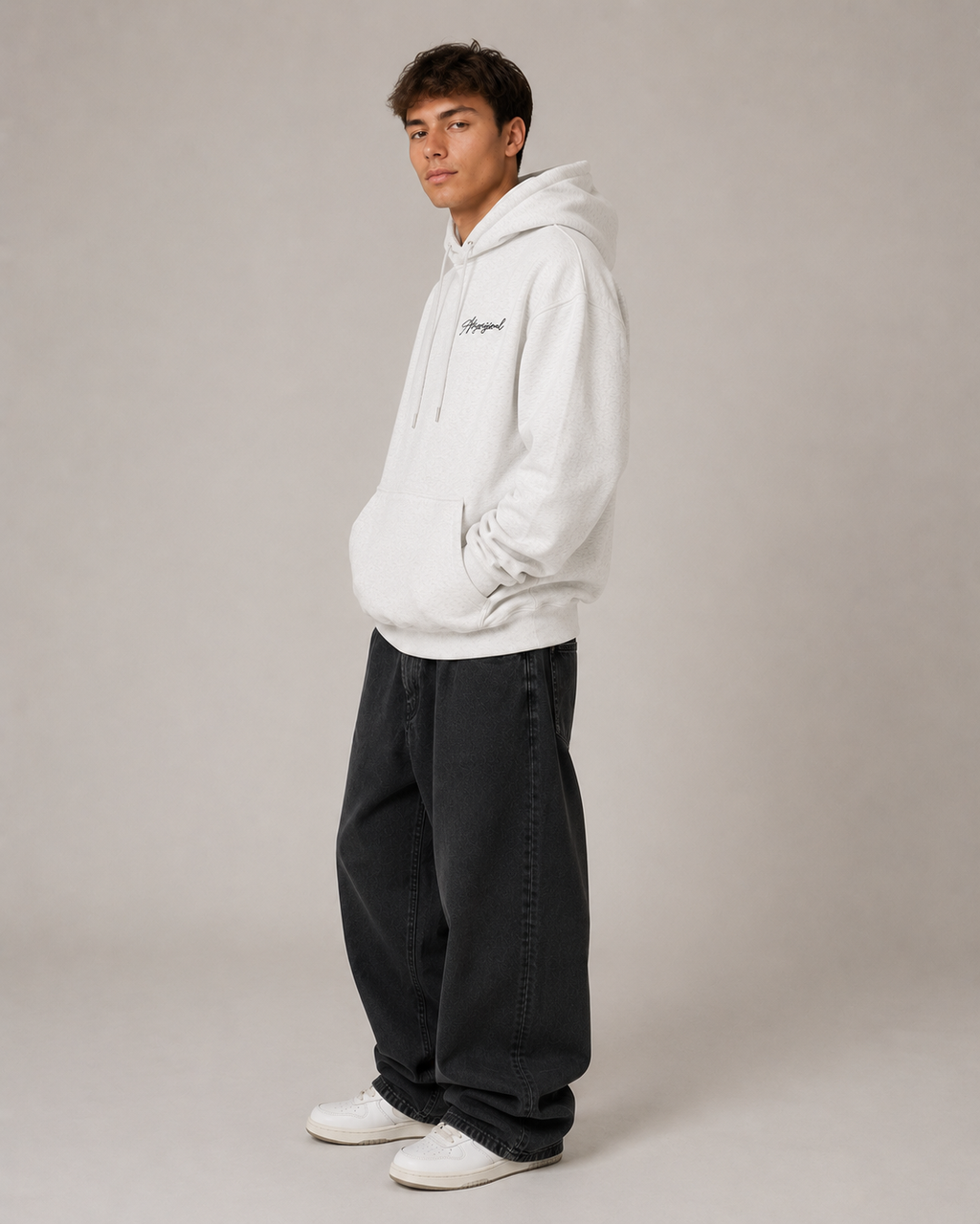 Men's Fleece Lined Pullover Hoodie – Relaxed Fit Graphic Hooded Sweatshirt Casual Streetwear Hoodie