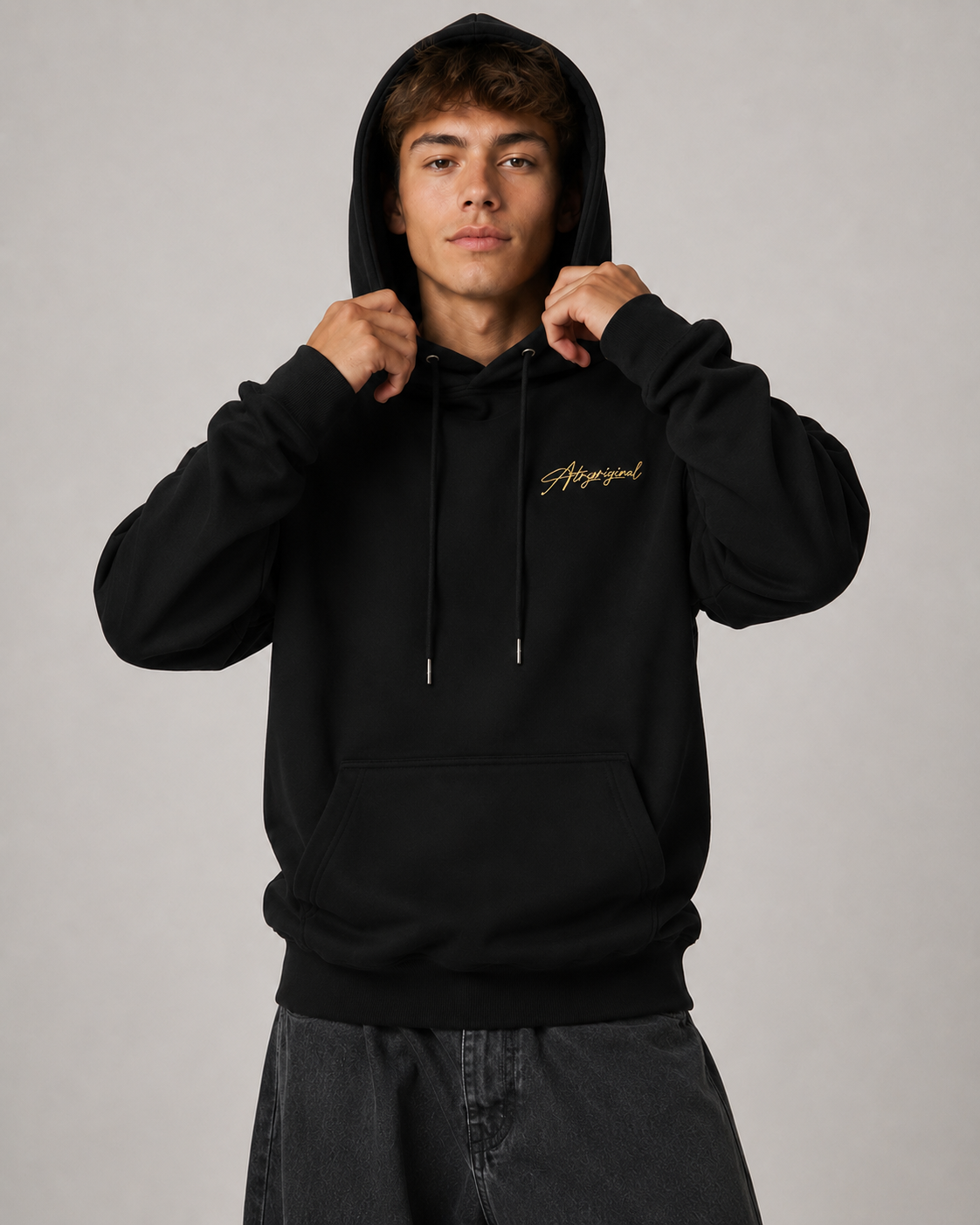 Men's Fleece Lined Pullover Hoodie – Relaxed Fit Graphic Hooded Sweatshirt Casual Streetwear Hoodie