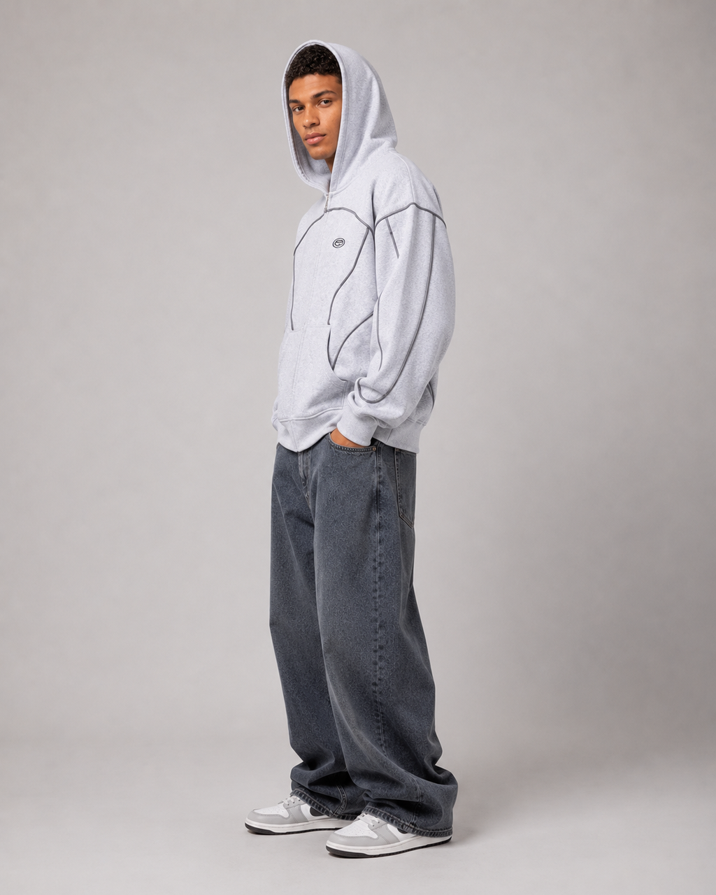 Men's Fleece Lined Hooded Sweatshirt – Relaxed Fit Casual Streetwear Jacket