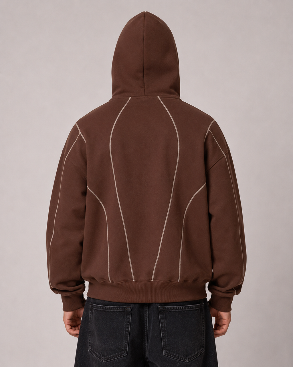 Men's Fleece Lined Hooded Sweatshirt – Relaxed Fit Casual Streetwear Jacket