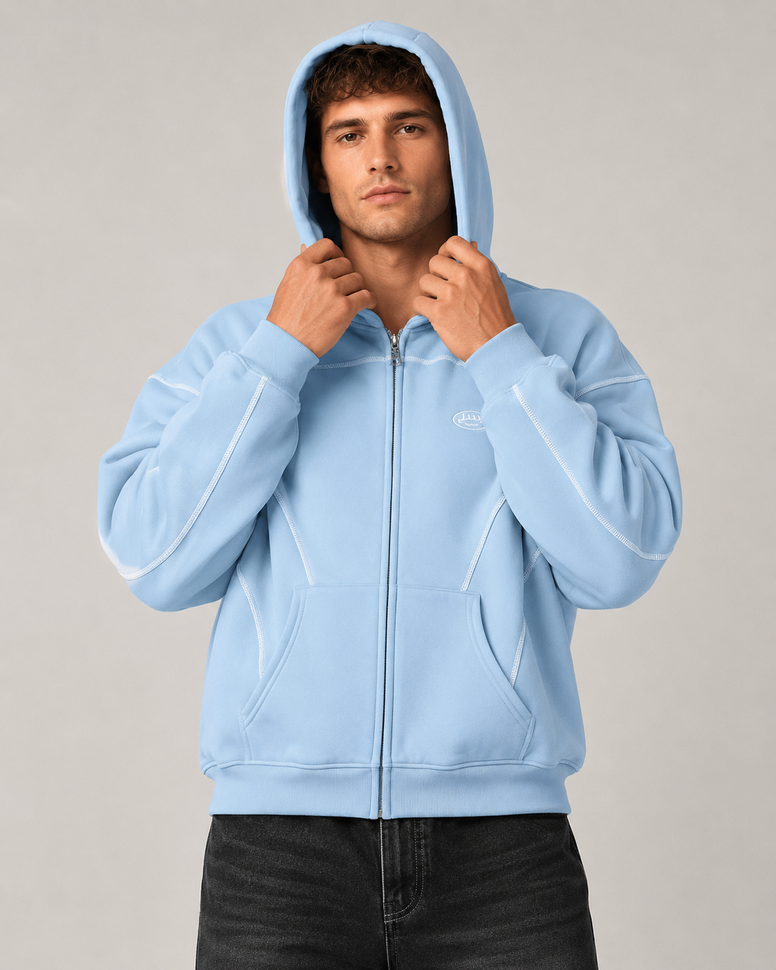 Men's Fleece Lined Hooded Sweatshirt – Relaxed Fit Casual Streetwear Jacket
