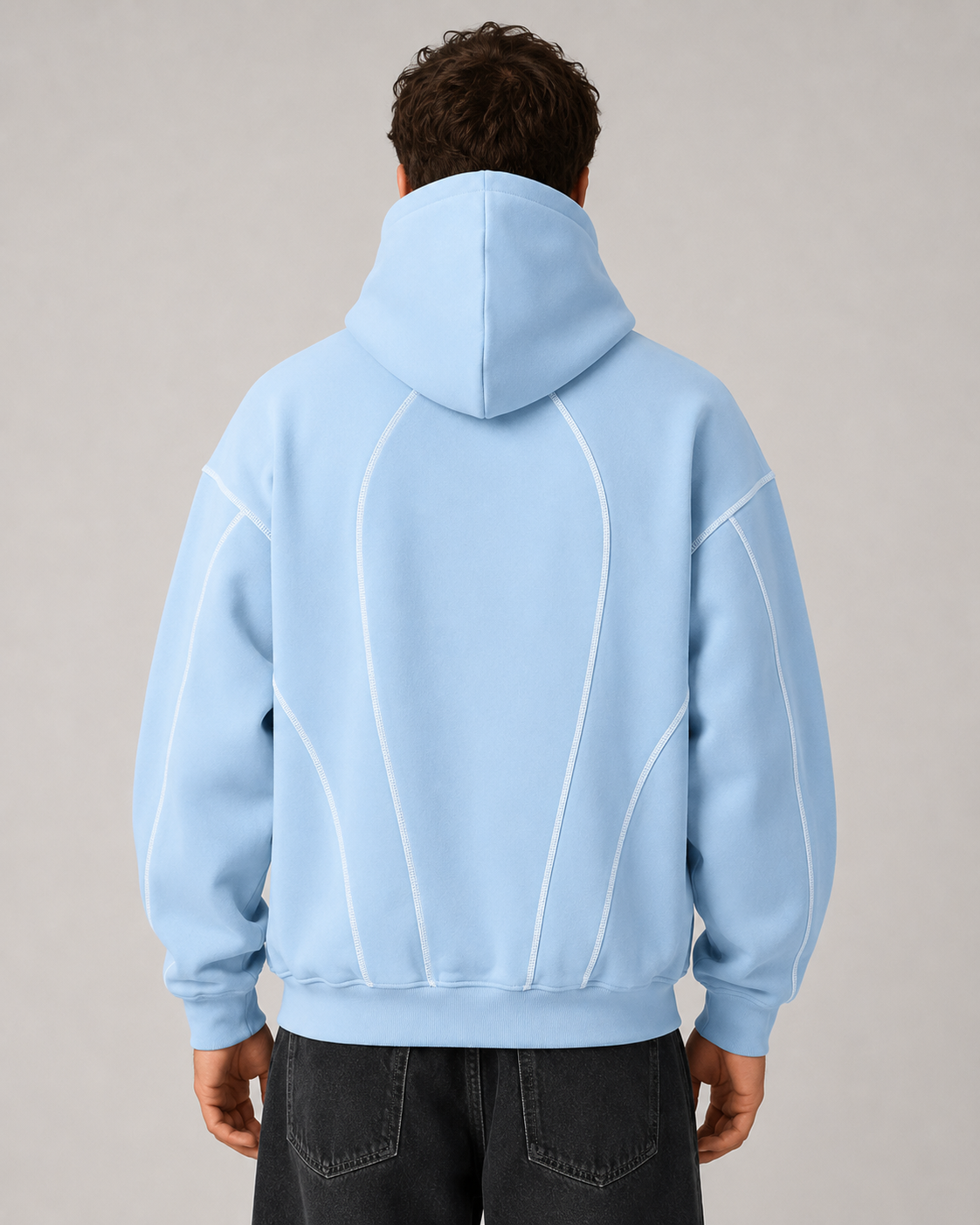 Men's Fleece Lined Hooded Sweatshirt – Relaxed Fit Casual Streetwear Jacket