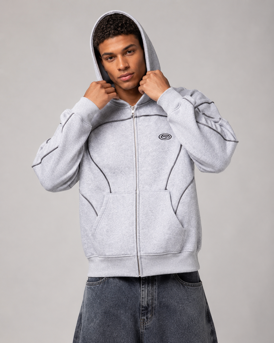 Men's Fleece Lined Hooded Sweatshirt – Relaxed Fit Casual Streetwear Jacket