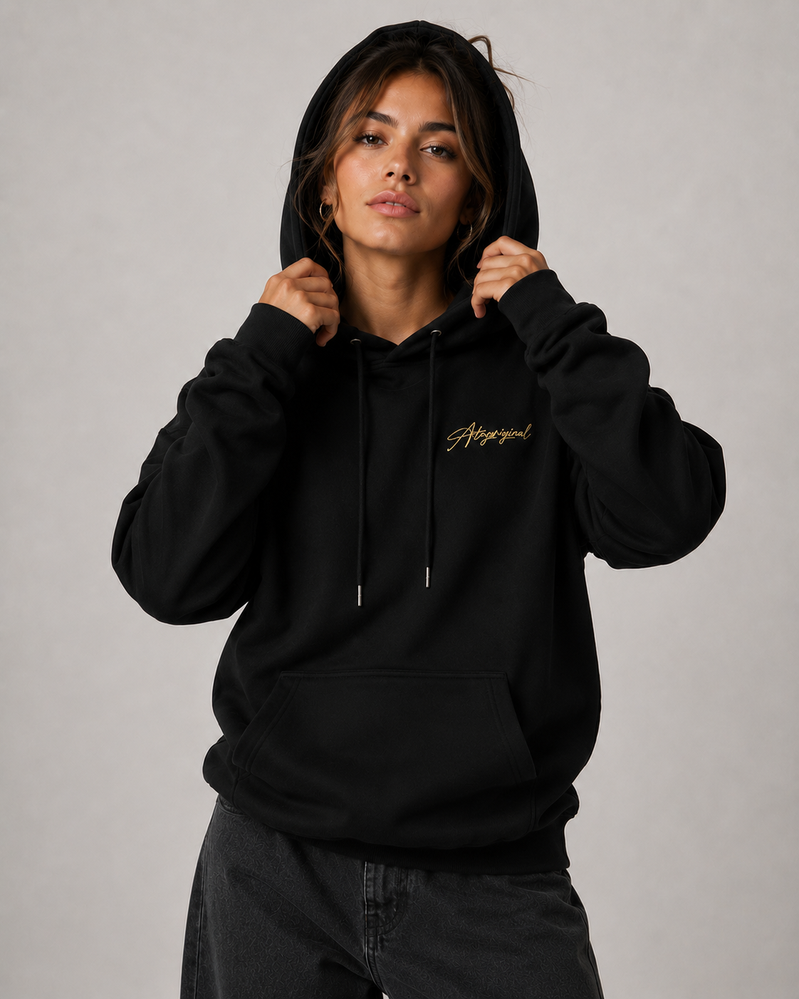 Women's Fleece Lined Pullover Hoodie – Relaxed Fit Graphic Hooded Sweatshirt Casual Streetwear Hoodie