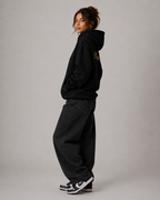 Women's Fleece Lined Pullover Hoodie – Relaxed Fit Graphic Hooded Sweatshirt Casual Streetwear Hoodie