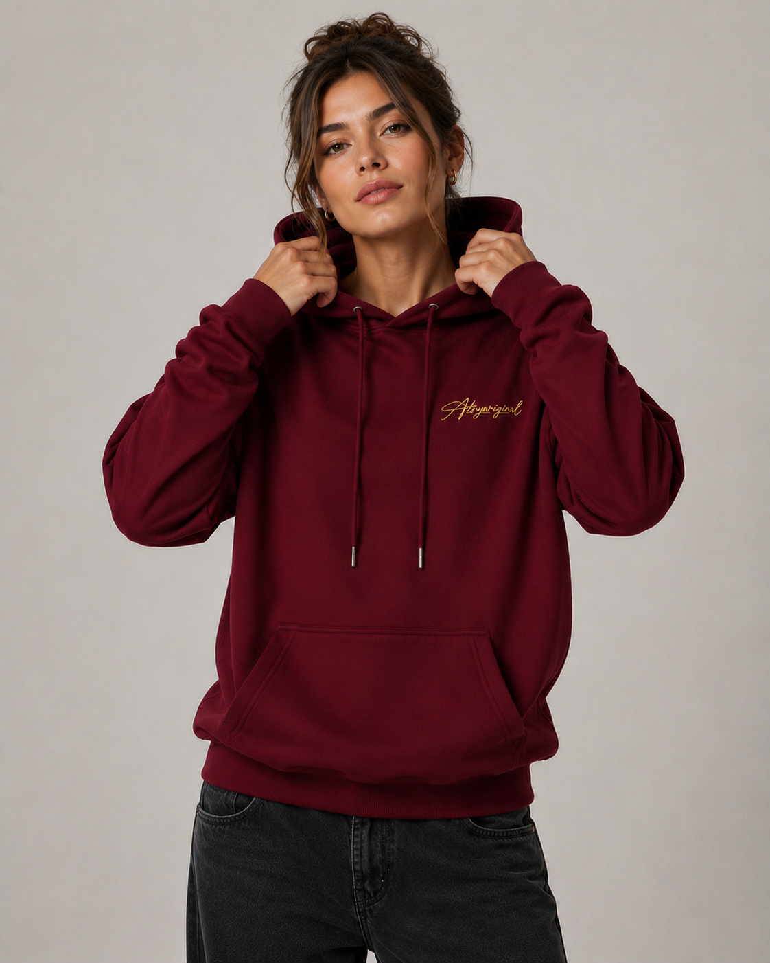 Women's Fleece Lined Pullover Hoodie – Relaxed Fit Graphic Hooded Sweatshirt Casual Streetwear Hoodie