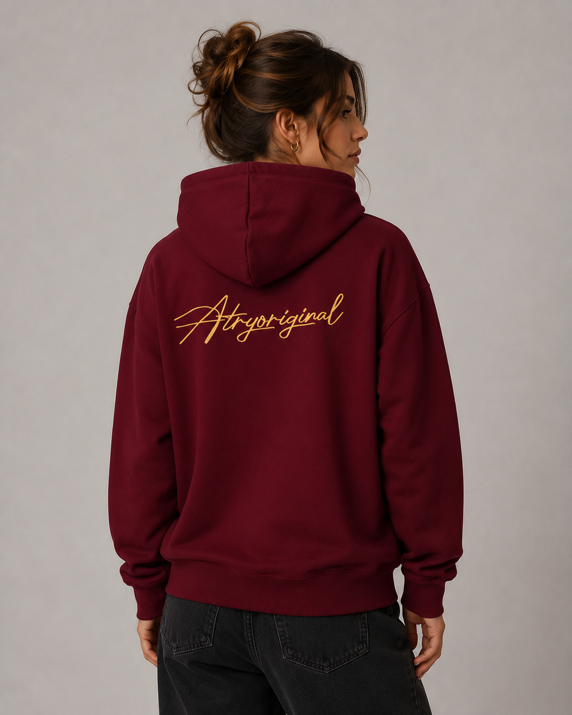 Women's Fleece Lined Pullover Hoodie – Relaxed Fit Graphic Hooded Sweatshirt Casual Streetwear Hoodie