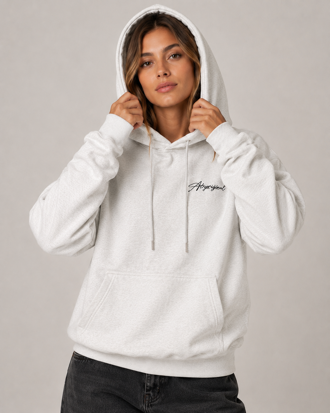 Women's Fleece Lined Pullover Hoodie – Relaxed Fit Graphic Hooded Sweatshirt Casual Streetwear Hoodie
