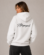 Women's Fleece Lined Pullover Hoodie – Relaxed Fit Graphic Hooded Sweatshirt Casual Streetwear Hoodie