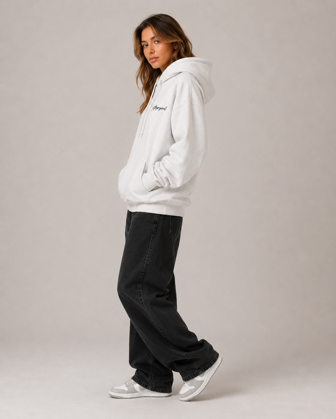 Women's Fleece Lined Pullover Hoodie – Relaxed Fit Graphic Hooded Sweatshirt Casual Streetwear Hoodie