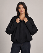 Women's Casual Bomber Jacket – Relaxed Fit Zip Up Casual Streetwear Lightweight Jacket
