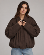 Women's Casual Bomber Jacket – Relaxed Fit Zip Up Casual Streetwear Lightweight Jacket