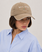 Vintage Washed Cotton Milano Baseball Cap – Embroidered Adjustable Dad Hat Casual Unisex Hat