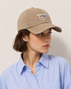 Vintage Washed Cotton Monaco Baseball Cap – Embroidered Adjustable Dad Hat Casual Unisex Hat