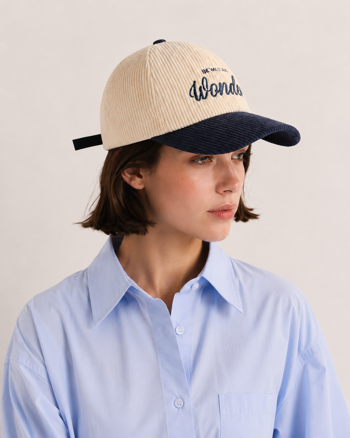 Corduroy Baseball Cap – Adjustable Vintage Dad Hat Casual Unisex Embroidered Cotton Cap