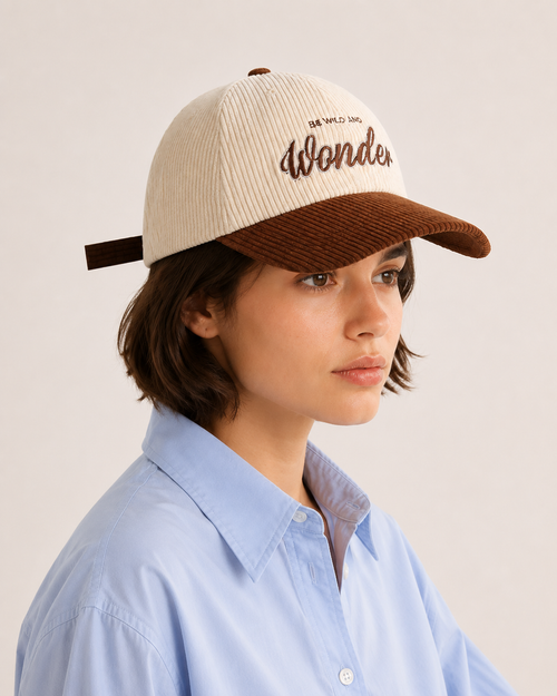 Corduroy Baseball Cap – Adjustable Vintage Dad Hat Casual Unisex Embroidered Cotton Cap
