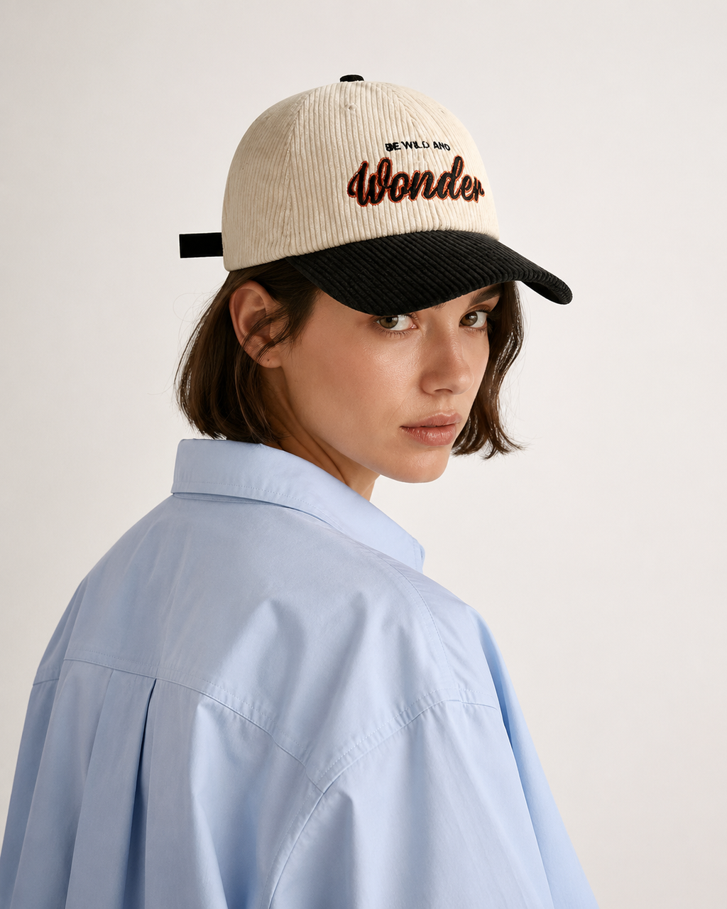 Corduroy Baseball Cap – Adjustable Vintage Dad Hat Casual Unisex Embroidered Cotton Cap