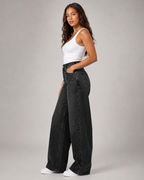 Women's High Waist Straight Leg Denim Jeans – Relaxed Fit Wide Leg Casual Everyday Jeans
