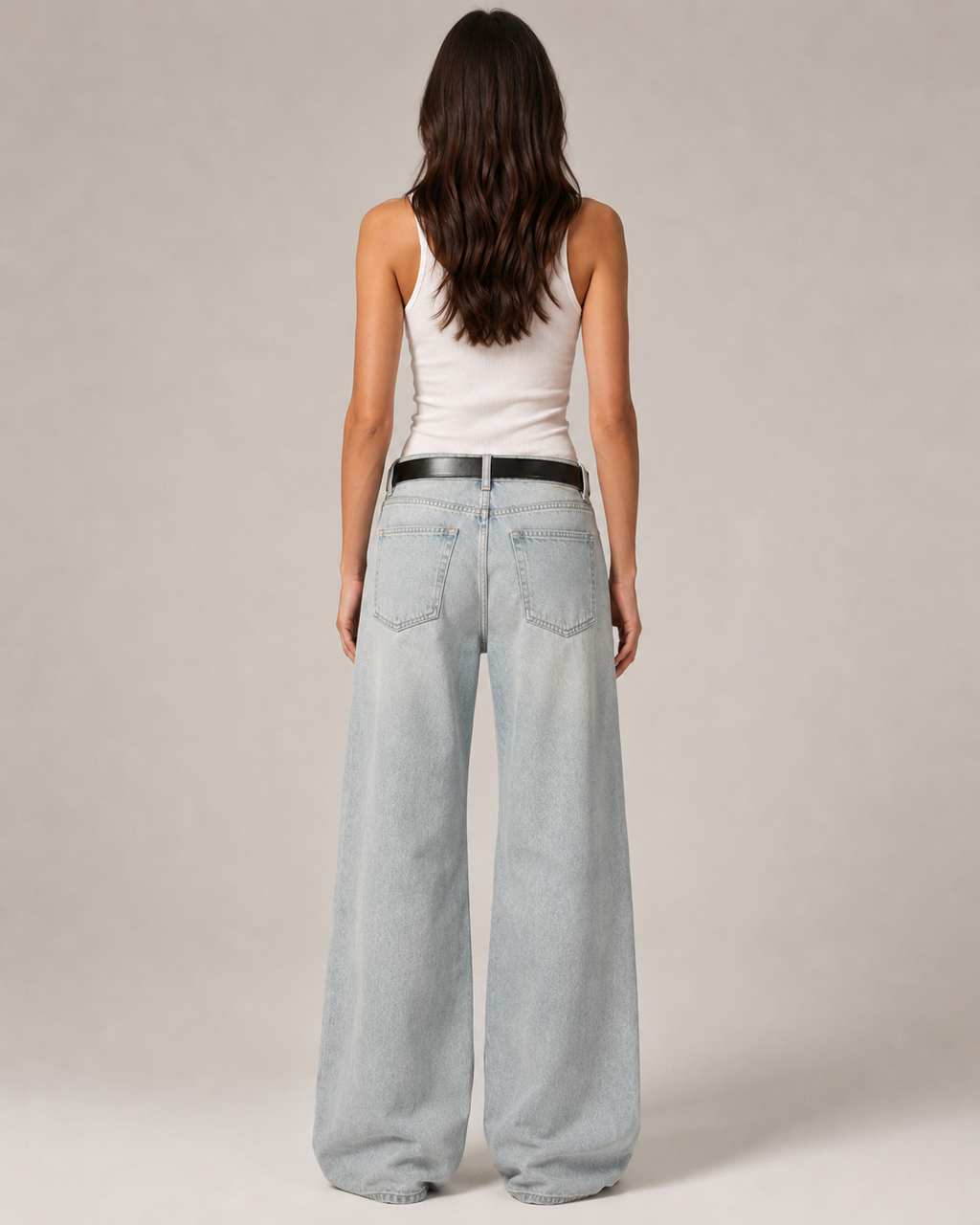 Women's Straight Leg Denim Jeans – High Rise Relaxed Fit Vintage Wash Casual Everyday Jeans