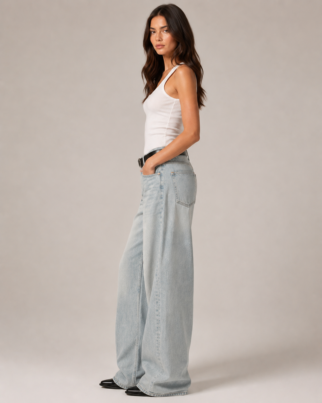 Women's Straight Leg Denim Jeans – High Rise Relaxed Fit Vintage Wash Casual Everyday Jeans
